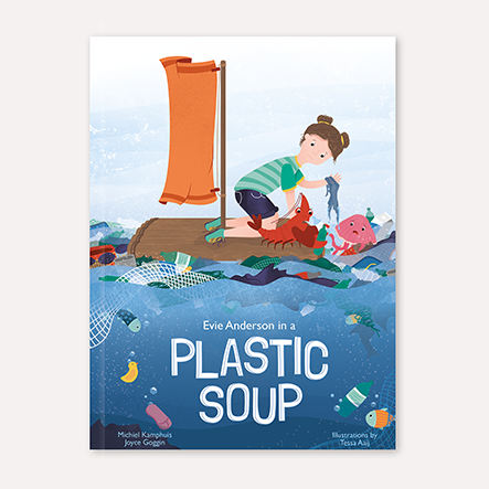 Cover illustratie Kinderboek Plastic soup Studio Kikor