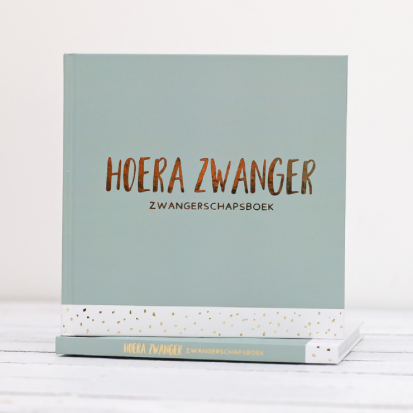 Invulboek Hoera zwanger Hip en Mama Box knop Studio Kikor