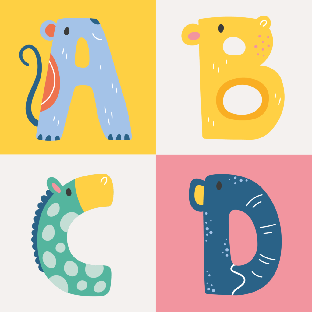 Portfolio pagina's knoppen letters 48