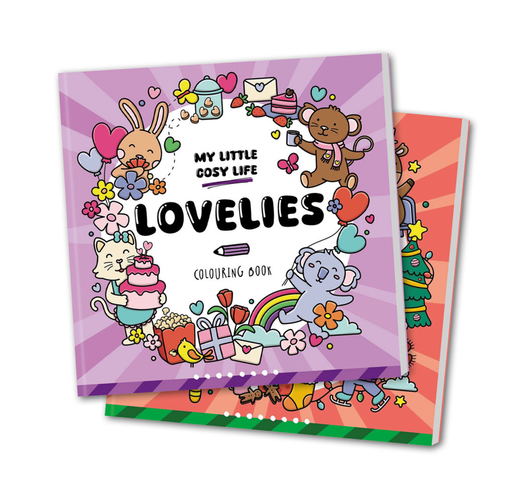 Portfolio pagina's Cosy coloring boek lovelies2