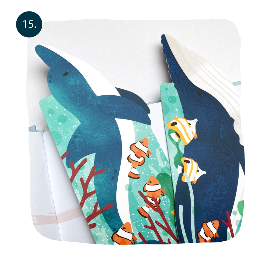 boekenlegger set oceaan