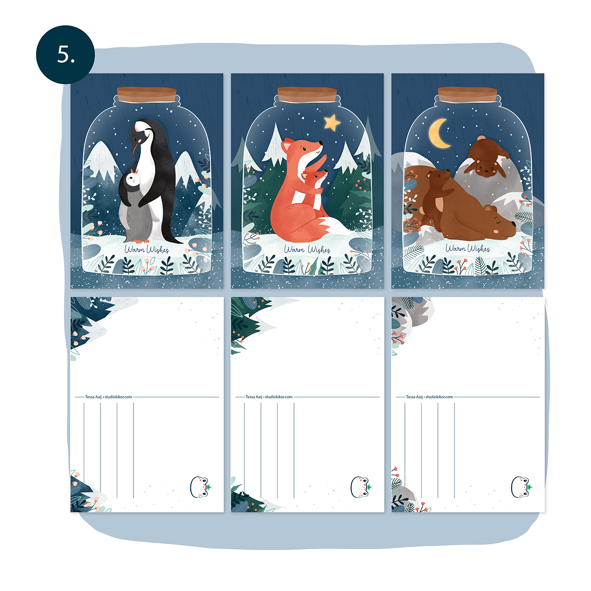 kaartenset kerst